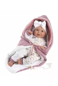 Lalka 74040 bobas Lala w różowym beciku 42cm