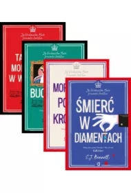 Pakiet Jej Królewska Mość prowadzi śledztwo. Tomy 1-4: Tajemnica morderstwa w Windsorze, Zbrodnia w pałacu Buckingham, Morderstwo po królewsku, Śmierć w diamentach