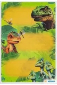 Naklejki szkolne - Dinozaury 9 szt