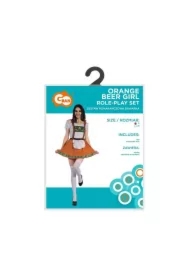 Strój dla dorosłych Bawarka pomarańczowa rozm. S