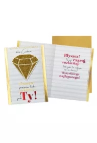 Karnet B6 Urodziny diament