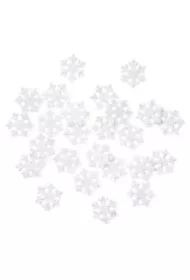 Śnieżynki z brokatem