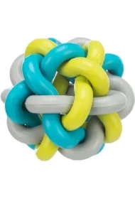 Piłka, dla psa, wiązana, z kauczuku, 7cm