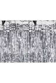 Kurtyna party srebrny 100x200cm