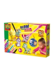 Pisaki z aerografem Zwierzęta Safari 6 szt