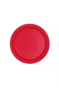 Talerzyki papierowe czerwone 18cm