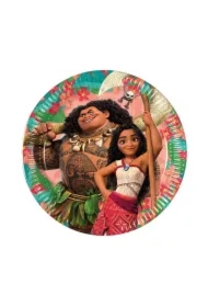 Talerzyki papierowe Moana 20cm 8 szt