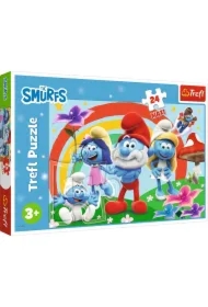 Puzzle maxi 24 el. Smerfny dzień