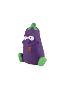 Zabawka, dla psa, bakłażan, winylowy, 12 cm