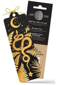 Zakładka drewniana Kosmiczny rok żółty