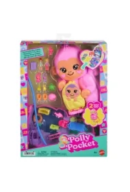 Polly Pocket. Kompaktowa torebka Urocze małpki