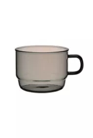 Colors Stacking Mug Cup Szklany kubek szary