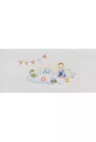 Karnet Narodziny/Roczek DL D04 - Chłopiec z zabawk