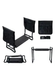 Klęcznik stołek składany do pracy w ogrodzie pas narzędziowy 2 przyborniki