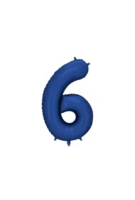Balon foliowy cyfra 6 86cm granat