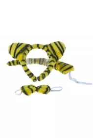 Opaska tygrys z ogonem pluszowy