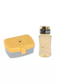 Zestaw na lunch Lunchbox + Tritanowa butelka - bidon 460 ml About Friends Lew