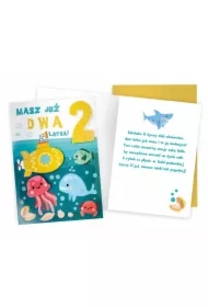 Karnet Urodziny 2 Ośmiornica