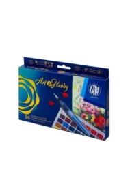 Zestaw farb akwarelowych ART&HOBBY 36 kol + pędzelek wodny + paletka