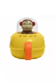 Małpka w łodzi podwodnej do kąpieli