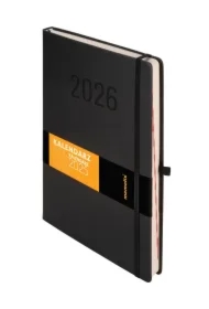 Kalendarz 2026 A4 Memofix DNS czarny