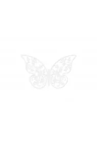Dekoracje papierowe Motyl 6,5x4cm 10 szt