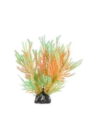 Roślina, do dekoracji akwarium, miętowo-pomarańczowa, plastikowa, 10 cm, pnący sukulent