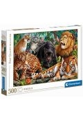 Zdjęcia - Puzzle i mozaiki Clementoni Puzzle 500 el. High Quality Collection. Wild Cats 