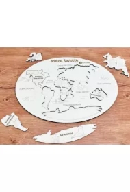 Mapa Świata kontynenty i oceany