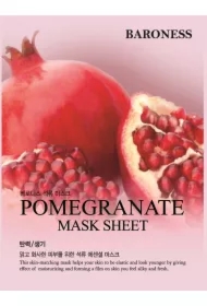 Maska do twarzy o działaniu rozjaśniającym, uelastyczniającym i nawilżającym z ekstraktem z granata