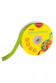Wstążka podwójna satynowa zielona