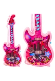Gitara elektryczna różowa 29cm