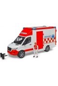 Zdjęcia - Auto dla dzieci Bruder MB Sprinter Ambulans z figurką ratownika 