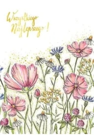 Karnet B6 Kwiaty polne