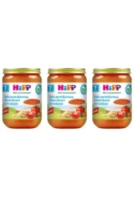 Zupka pomidorowa z kluseczkami i kurczakiem po 7. miesiącu zestaw