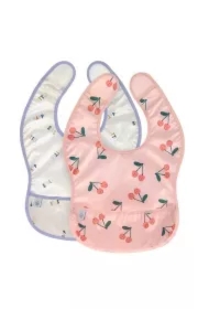 Zestaw śliniaków wodoodpornych 6 m+ Happy Fruits Cherry