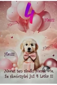 Karnet Urodziny 4 3K