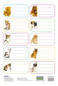 Naklejki na zeszyty Psy i koty