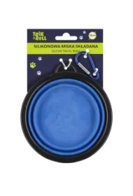 Miska silikonowa składana niebieska 13cm