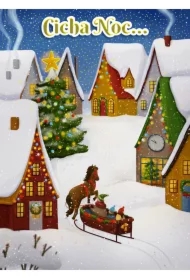 Karnet B6 Boże Narodzenie Kulig