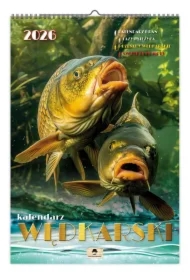 Kalendarz 2026 A3 ścienny jednostronny wędkarski