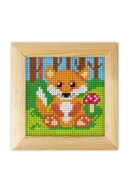 Zestaw do haftu z ramką Moje pierwsze wyszywanie Lisek