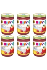 Owoce & Zboża Maliny i jabłka z kleikiem ryżowym po 5. miesiącu zestaw