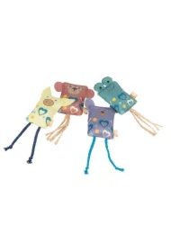 Miś, zabawka, dla kota, materiał, 12 cm, z kocimiętką