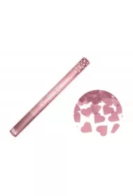 Tuba z sercami różowe złoto 60cm