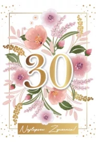 Karnet urodziny 30