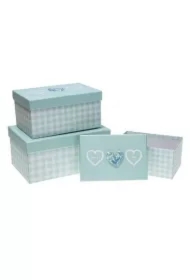 Pudełko prezentowe 3 szt krata