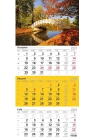 Kalendarz 2026 trójdzielny