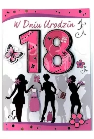 Karnet 18-stka naklejany 3D nr 006 + koperta