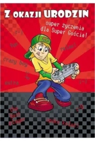 Karnet Young B6 + koperta wzór nr 003 Urodziny